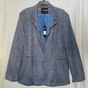 NWT Blue Shimmer Blazer (M)